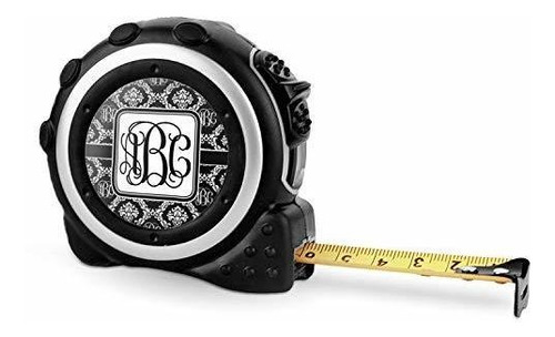 Monogrammed Damask Tape Measure - 16 Ft (personalized)