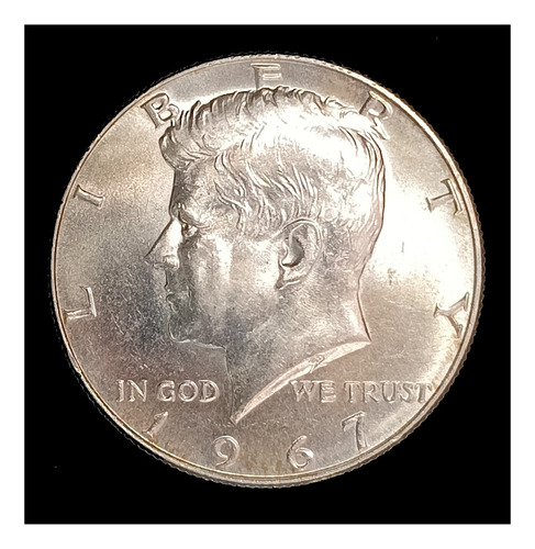 Estados Unidos 1/2 Dólar 1967 Plata Sc Km 202a Kennedy