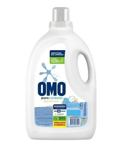 Sabão Líquido Omo Puro Cuidado 5l