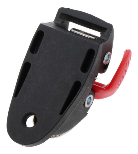 Plástico Patinaje En Línea Correa Hebilla Rojo Los 5x3.5cm