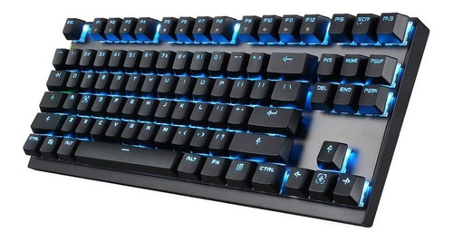 Imagen 2 de 3 de Teclado gamer inalámbrico Motospeed GK82 QWERTY Outemu Red inglés US color negro con luz 6 colores