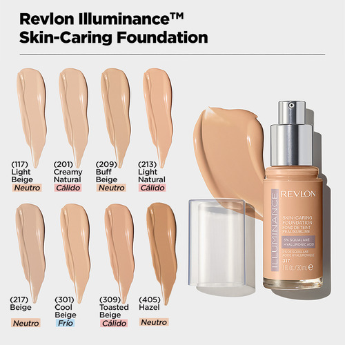 Base Revlon Illuminance Skincare Foundation Light Beige 117 117 Light Beige