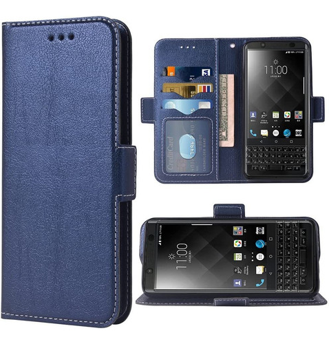 Funda Tipo Cartera Blackberry Keyone Correa De Muñeca Lanyar