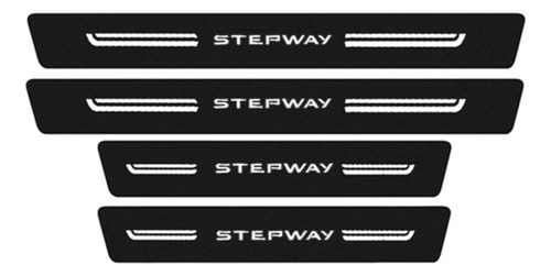 Renault Stepway Protectores Para Posapies Fibra Carbono 