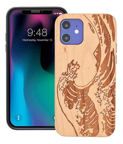 Funda Para iPhone 11 (diseno Madera Ola)