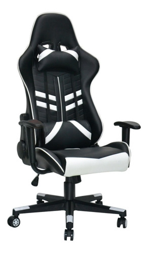 Silla Pc Gamer Profesional Base Plástico Pvc+ Almohada LG