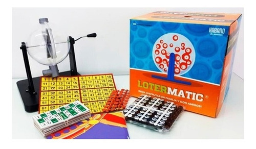 Juego De Loteria con Bolillero 1012 Lotermatic Habano