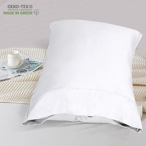 Juego De 2 Fundas De Almohada De Algodón 300 Hilos