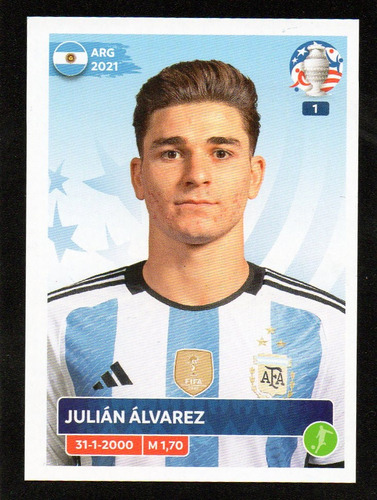 Copa America 2024. Figurita Arg. 20 Julian Alvarez. Mira!!!