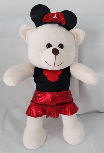 Urso De Pelúcia Ursinha Estilo Minnie 45cm Sua Grande Amiga 