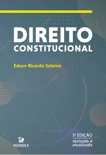 Livro Direito Constitucional - 3ª Ed Edson Ricardo Sale