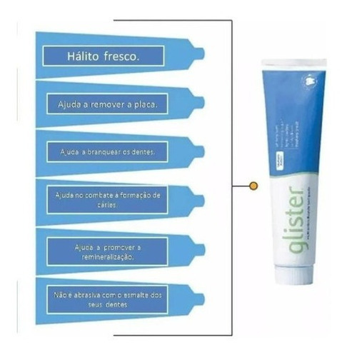 Kit C/ 3 Creme Dental-pasta De Dente Amway Glister De 60gr