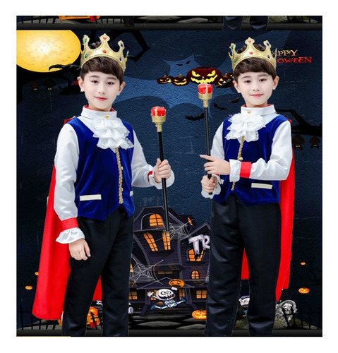 Halloween Niño Príncipe Ropa Rey Cosplay Disfraces