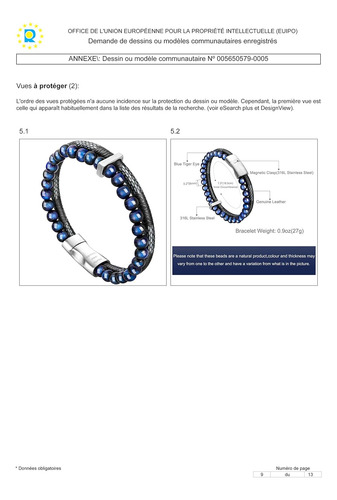 Pulsera Murtoo De Cuero Con Cuentas Para Hombre, Cuentas ...