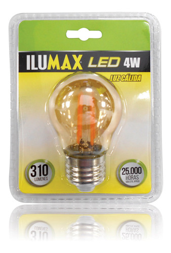 Mini Globo Led 4w Filamento Golden Luz Cálida E27