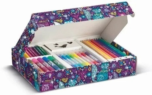 Imagen 4 de 6 de Kit Para Colorear Glitter 31 Pzas Estuche Maped Glittering