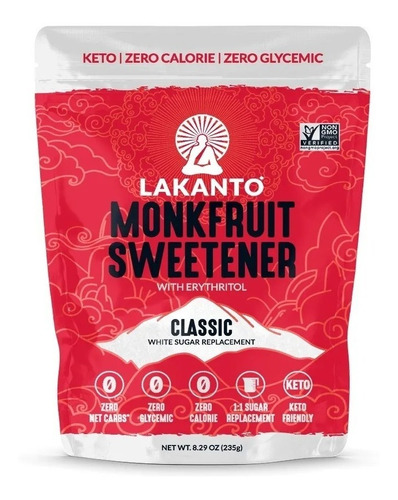 Lakanto Monkfruit Sweetener Classic Endulzante 454g