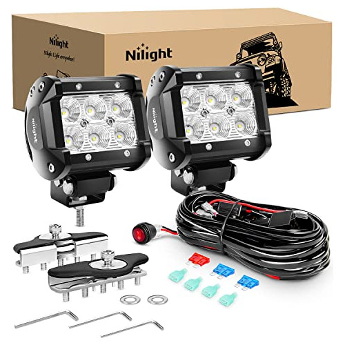 2pcs Faros De Trabajo Led De Inundación Ajustable Univ...