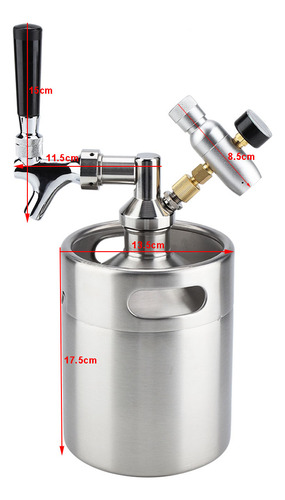 Mini Barril De 2 Litros Con Grifo