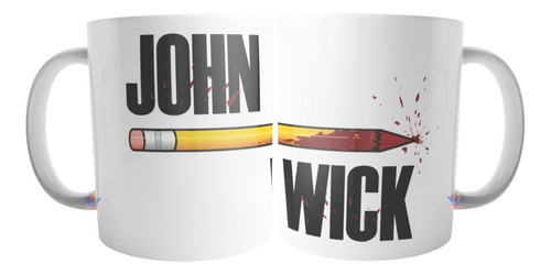 Taza John Wick Lapiz Keanu Reeves Baba Yaga Perro M3