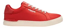 Comprar Tenis \u002F Sneakers Coach Clip Low Top Rojos De Lona Para Hombre - Original \u002F Nuevo