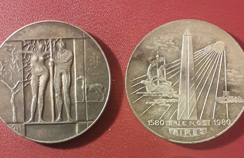 2 Medallas Buenos Aires, 1980, Ne105