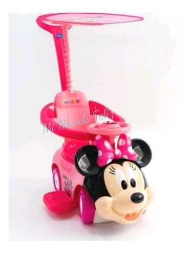 Buggie Correpasillos Minnie Disney Musical Y Sombrilla Luces