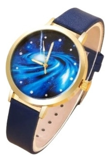 Reloj Pulsera Cuarzo Azul Para Mujer Más Conjunto