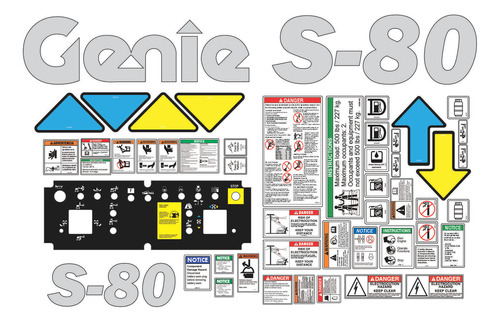 Calcomanias Plataforma Telescopica  Genie S80