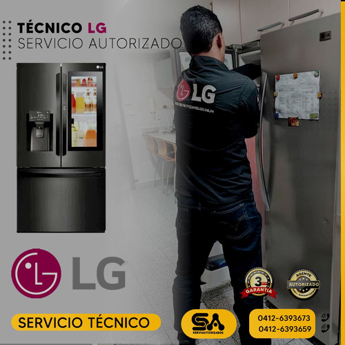 Servicio Técnico Autorizado LG  Nevera Lavadora Secadora