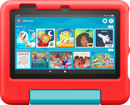 Tablet Amazon Fire Hd 7 Kids 7  Para Niños Rojo Morado Azul 
