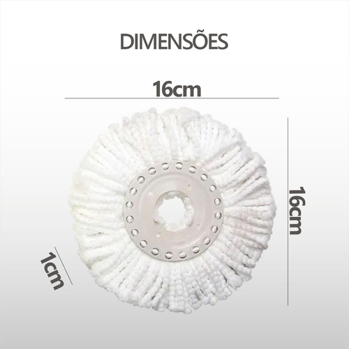 Refil Esfregão Mop Limpeza Prática Mor Kit 2und