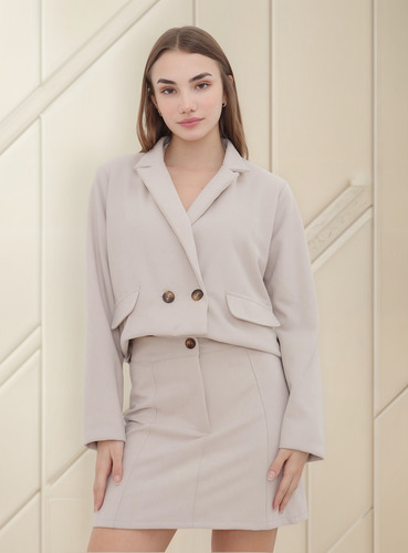 Campera Saco Corto Twill Gamuzado Lucio Nano