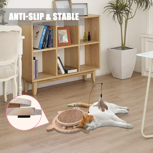 Juguete Interactivo Petest Rascador Sisal Tortuga Para Gatos Marrón