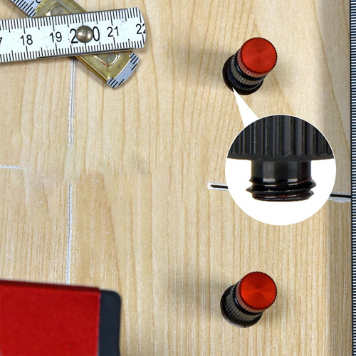 5 Medidor De Escalera Rojo Para Escuadras De Carpintería