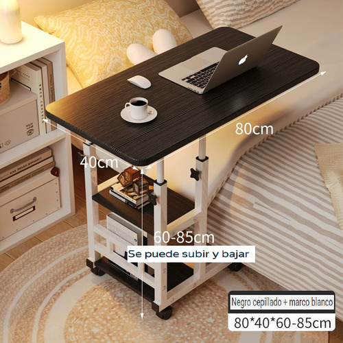 Mesa Movil Ajustable 60-85cm Portatil Cama Auxiliar En Caja