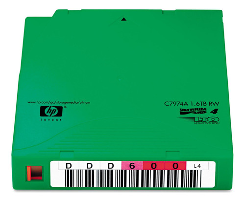 Cartucho de fita HP HewC7974a Lto Ultrium 4 de 1,6 Tb com Cifr