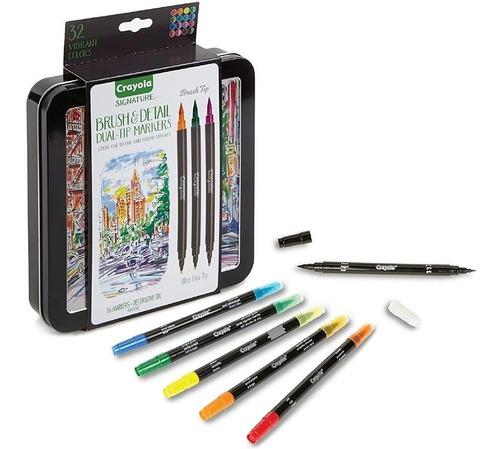 Crayola Set Caligrafía Rotuladores Punta Pincel Doble Punta