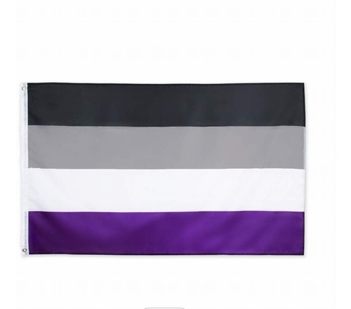 Bandera Orgullo Lgbt Asexual 150x90 Cm