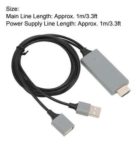 Adaptador Hdmi A Usb Entrada Usb Cable Hdmi