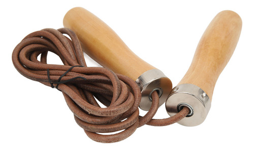 * Cuerda De Piel De Vacuno, Mango De Madera Portátil,