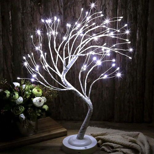 Lámpara Bonsái De Mesa Con 108 Luces Led
