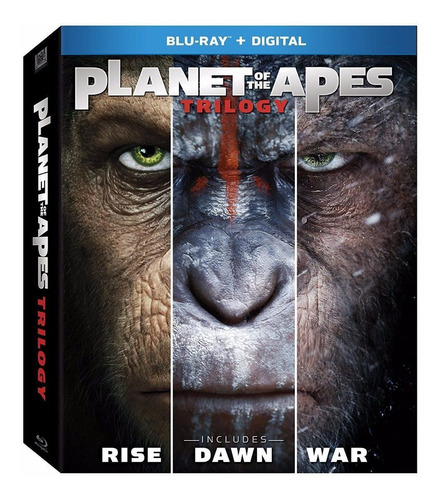 El Planeta De Los Simios Trilogia Peliculas En Blu-ray
