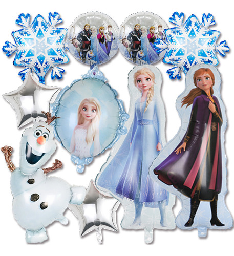 Kit De Globos De Frozen Elsa Para Decoración De Cumpleaños