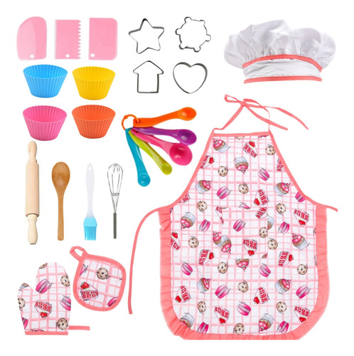 Set De Juguete De Cocina Para Niños, Disfraz De Chef