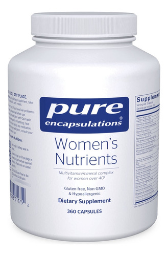 Pure Encapsulations Nutrientes Para Mujeres - Multivitamín.