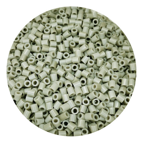 1kilo Hama Beads 5mm Color A , 18000beads Aprox Color Gris Claro Diámetro 5 Mm
