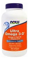 Comprar Ultra Omega 3 + Vit D3 1000 UI (180 geles) Now Foods