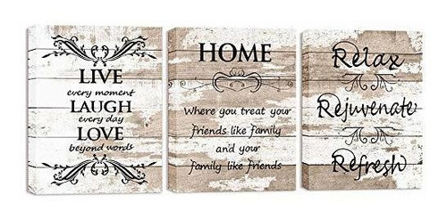 Sweet Home Love Life Quotes On Rustic Brown And Beige W...