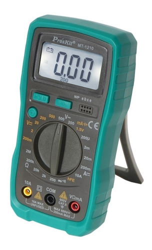 Tester Digital Multimetro Proskit Con Luz Mt-1210